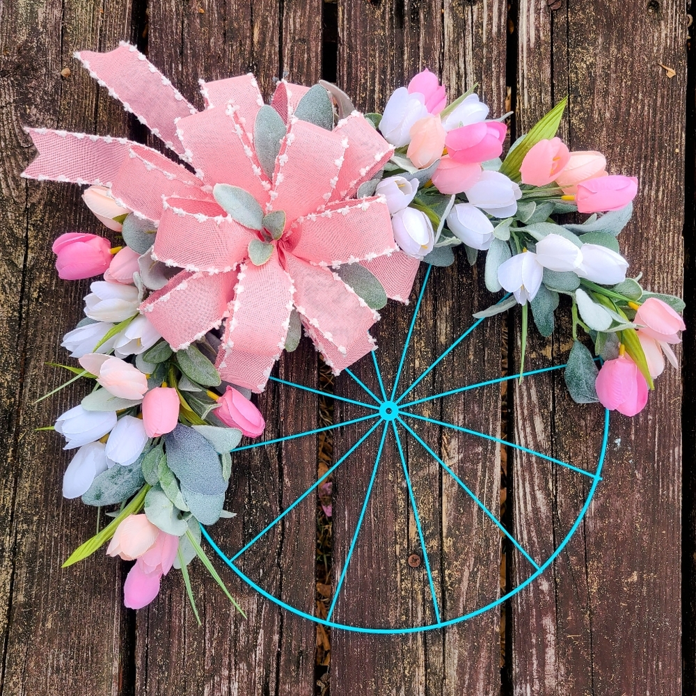 Spring Easter wreath - Picture 4 of 8
